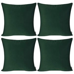 Throw velvet pillow covers army green
